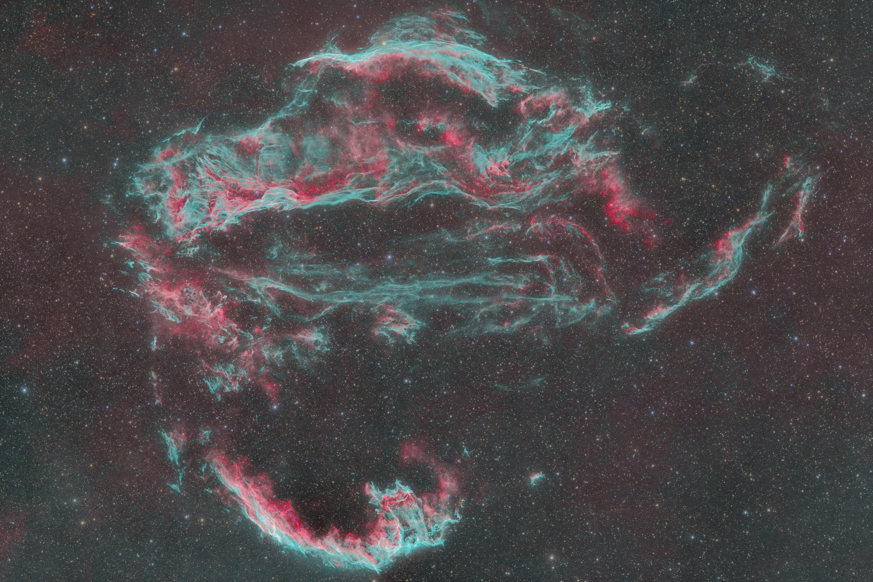 Astrophotograph of Cygnus Loop by Sam Guber.