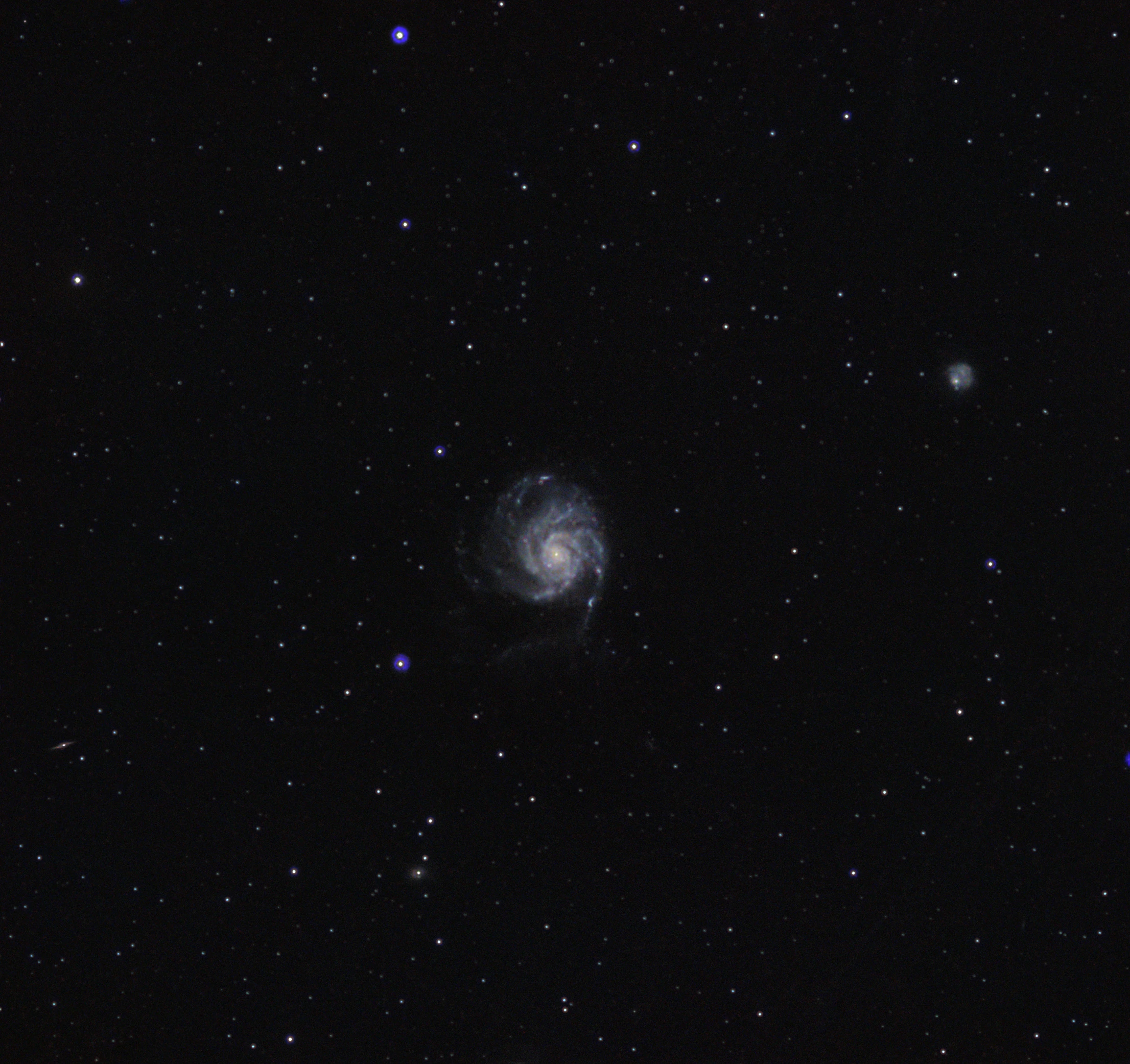 Astrophotograph of Pinwheel by Seth Parcell.