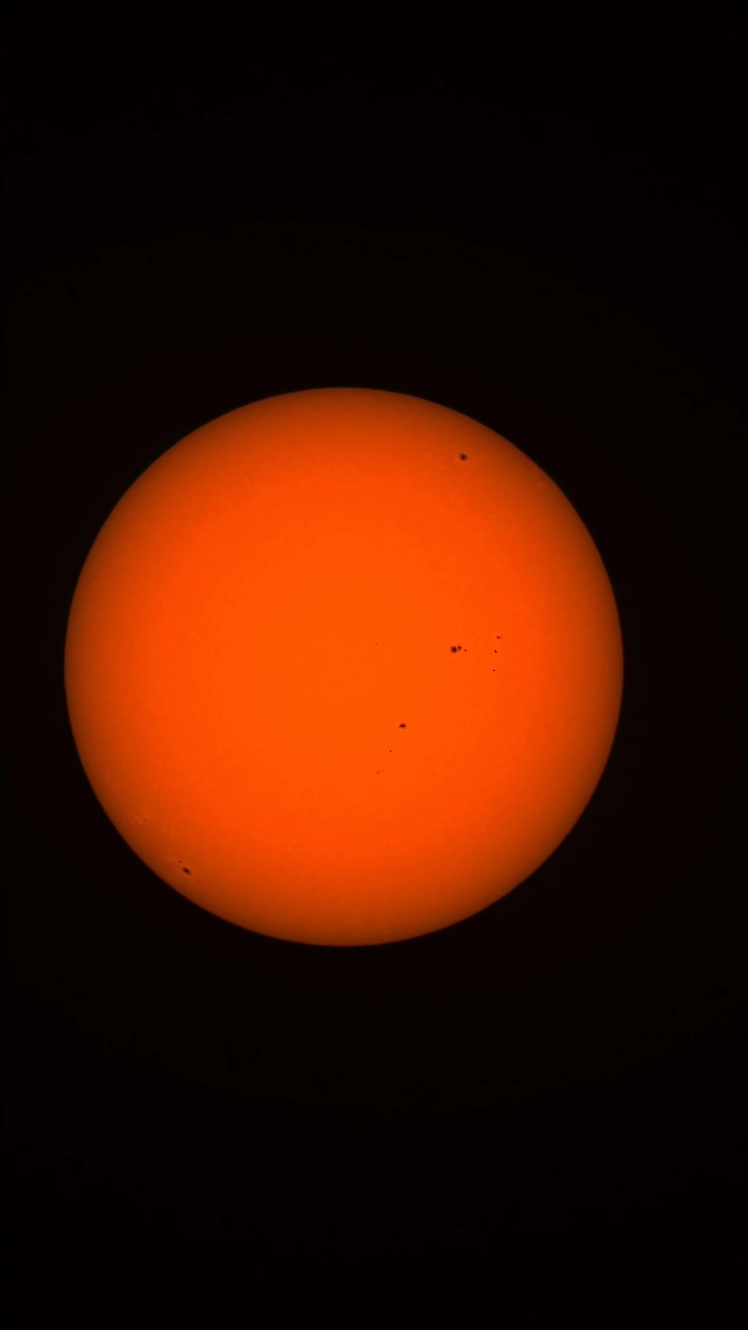 Astrophotograph of Sun by Sam Guber.