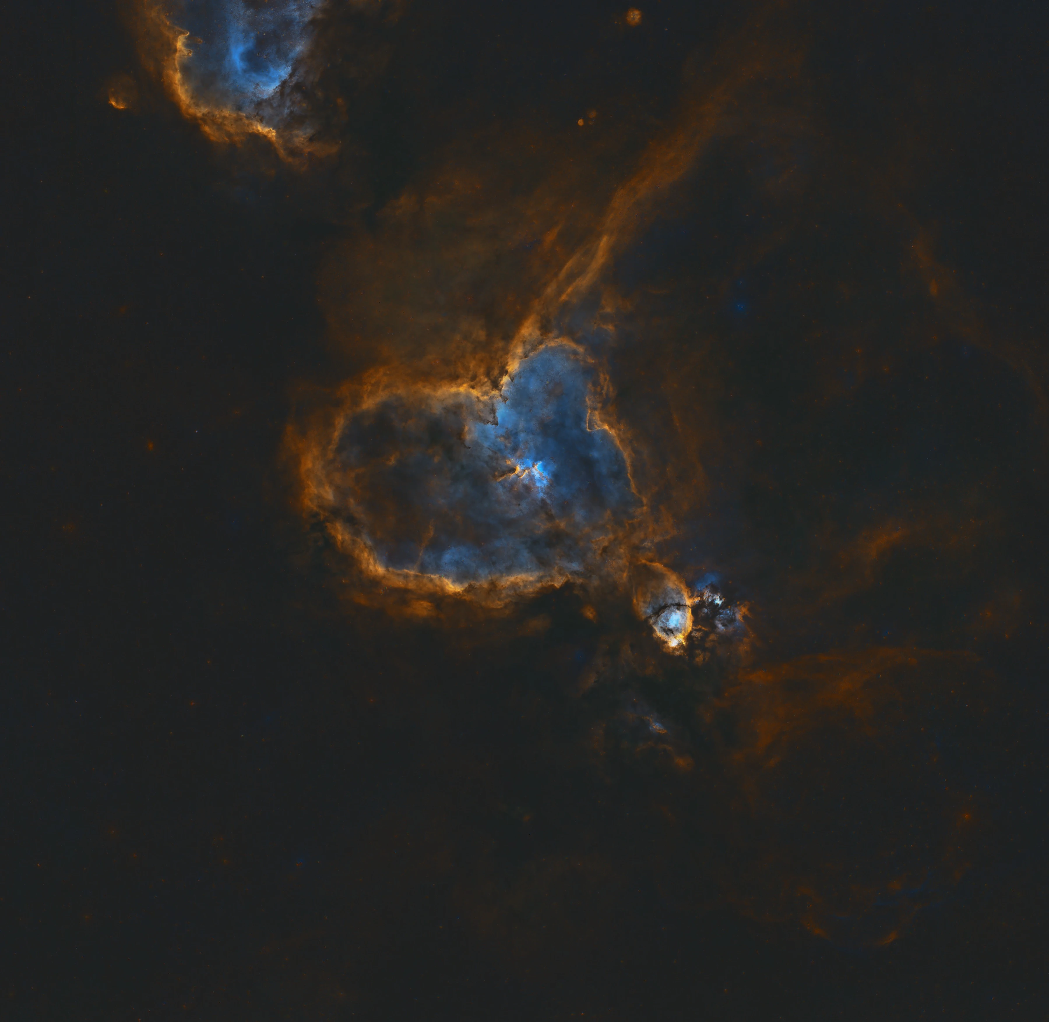 Astrophotograph of Heart Nebula by Sam Guber.