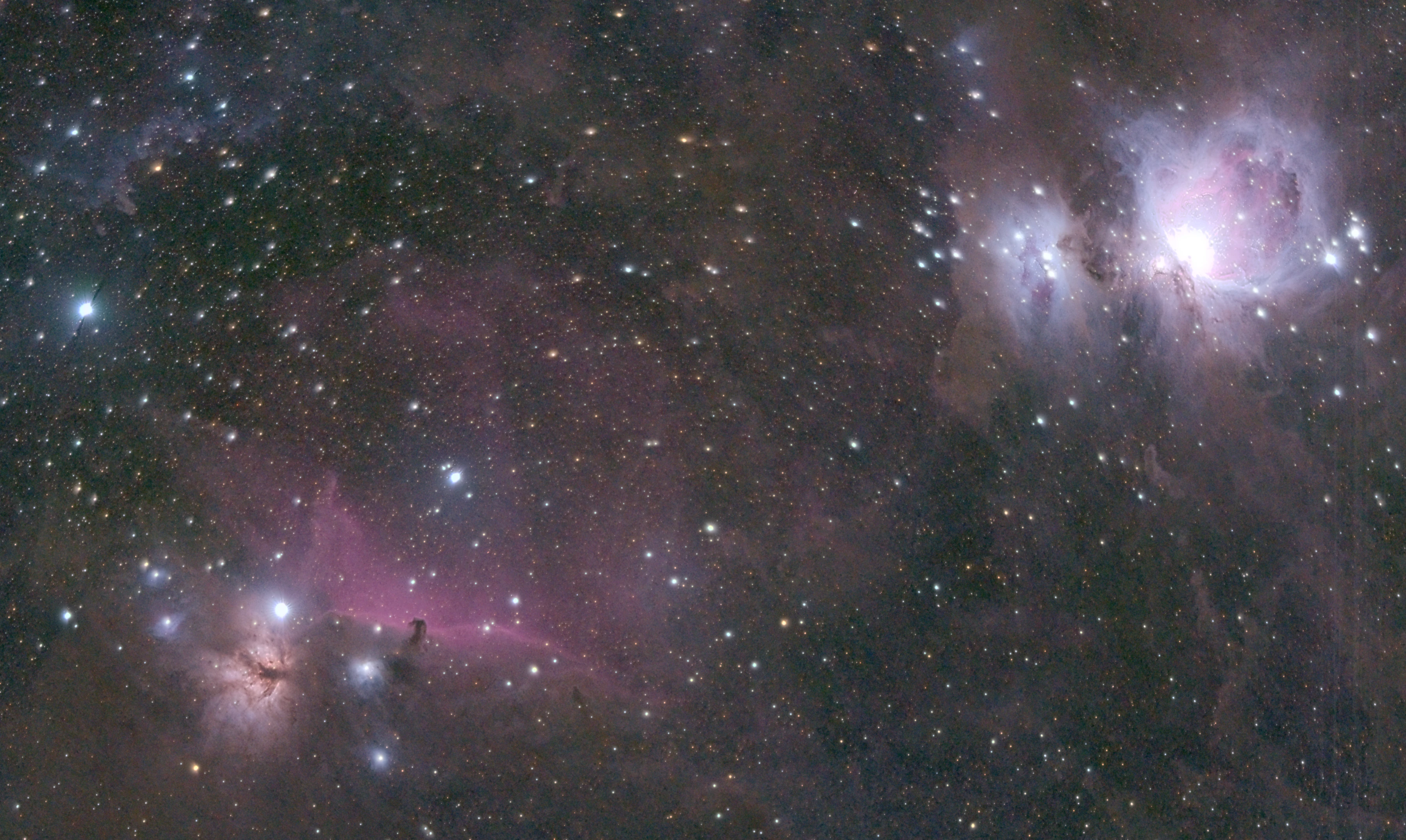 Astrophotograph of Orion by Seth Parcell.